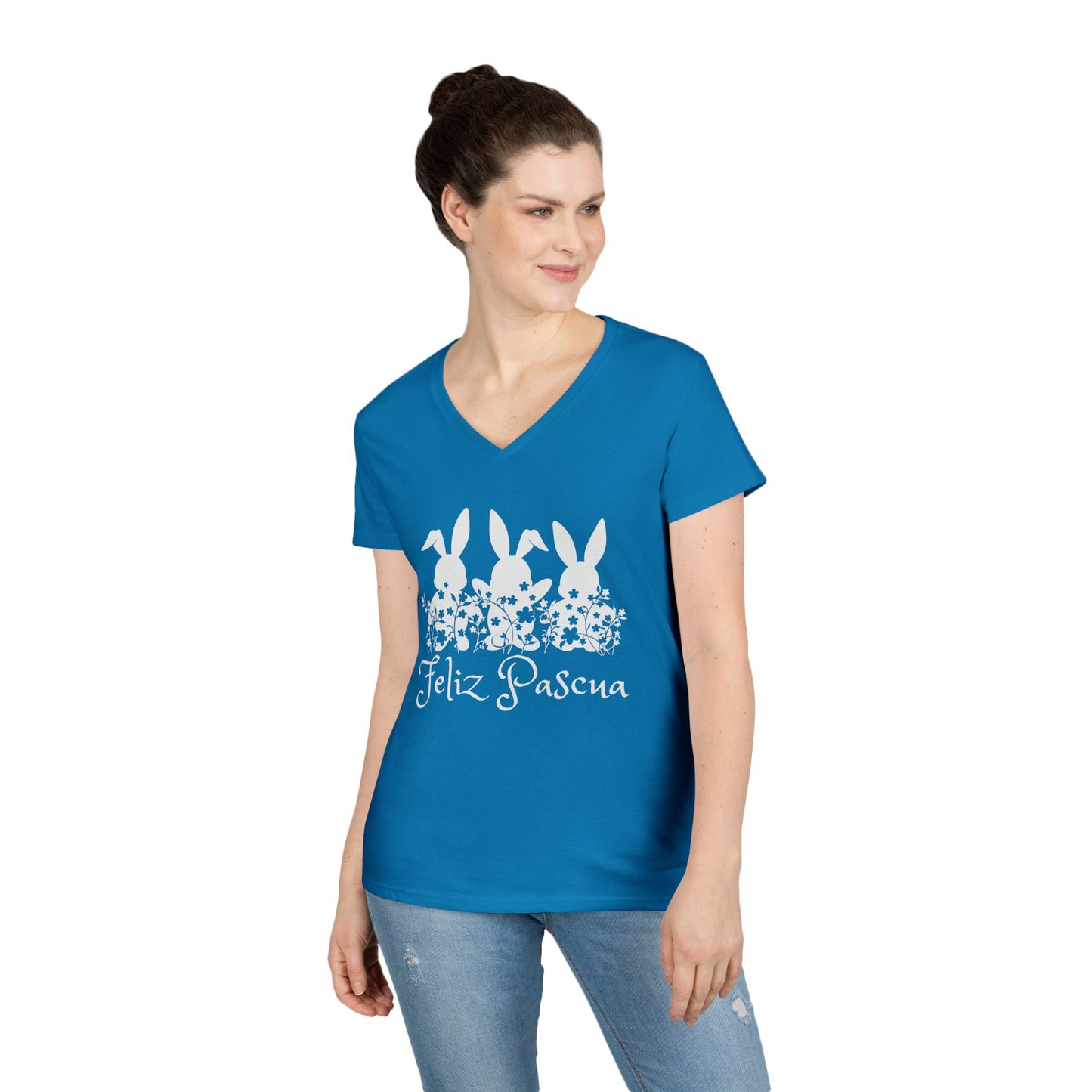 Copy of Copy of Ladies' V-Neck T-Shirt