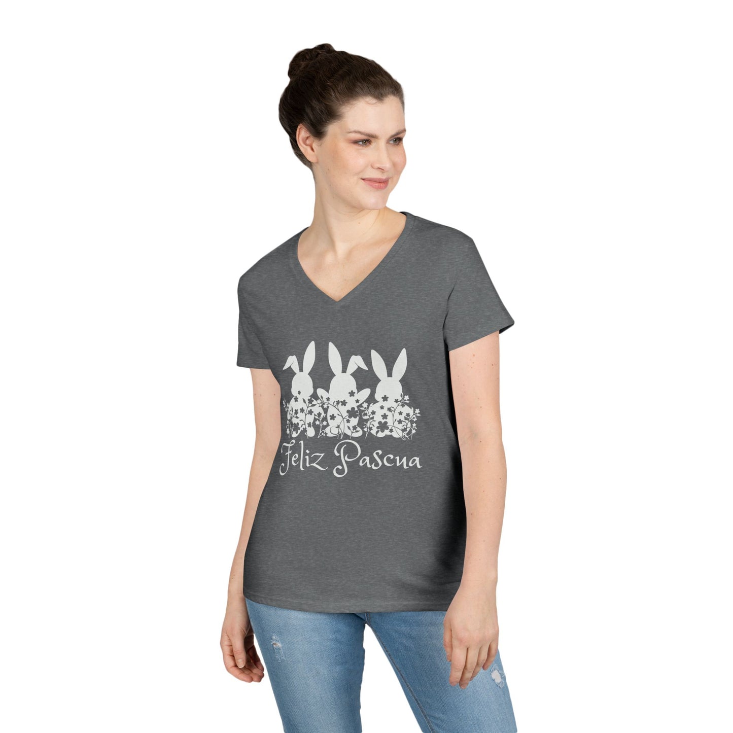 Copy of Copy of Ladies' V-Neck T-Shirt
