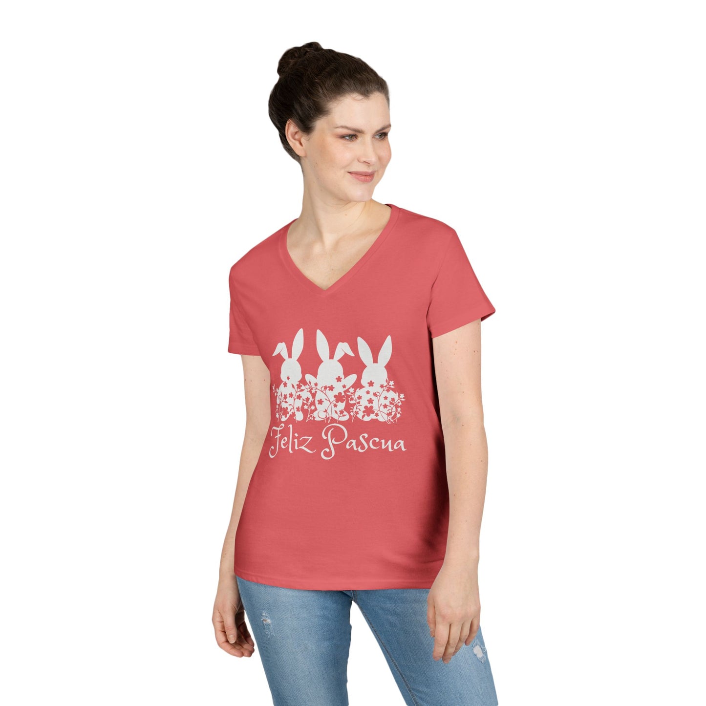 Copy of Copy of Ladies' V-Neck T-Shirt