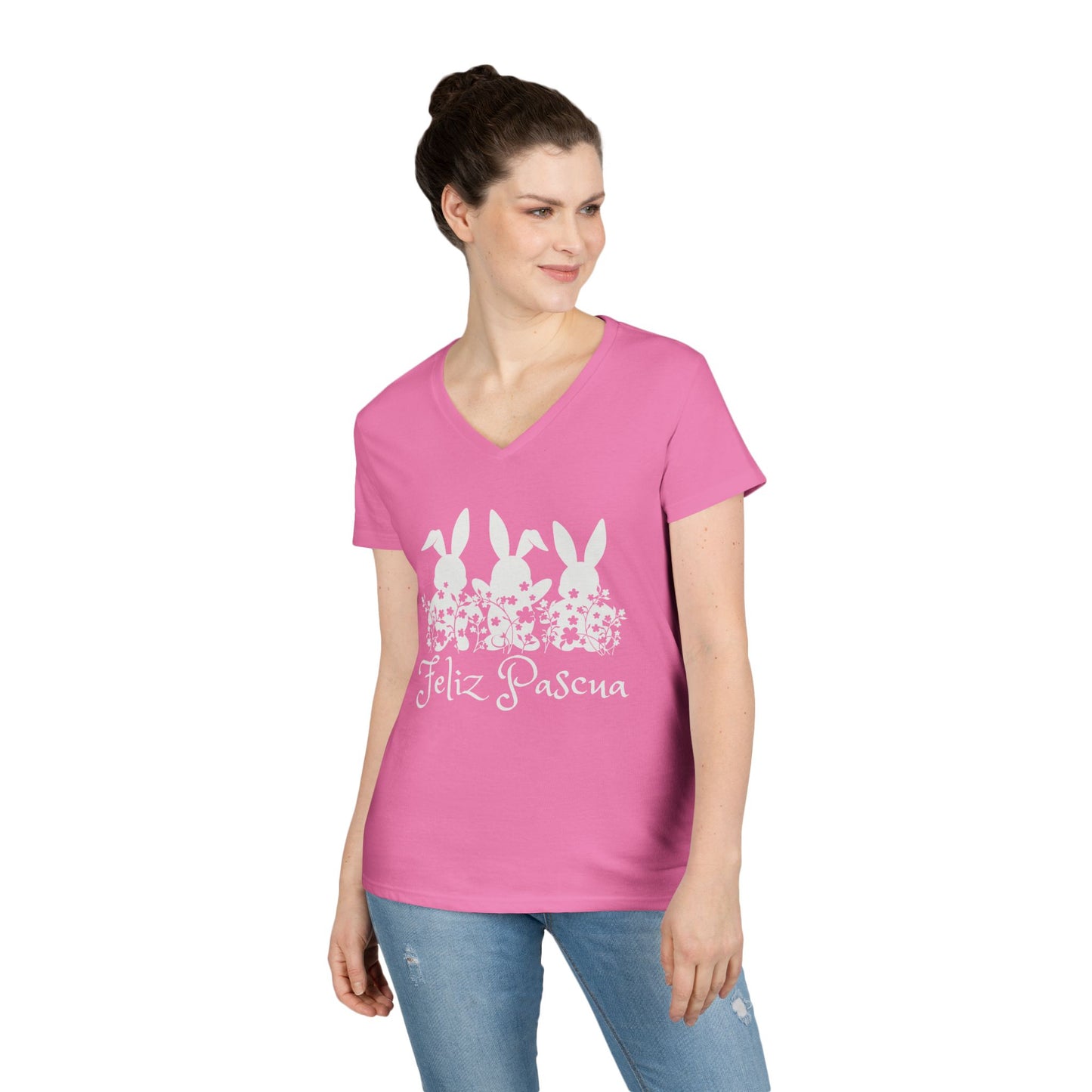Copy of Copy of Ladies' V-Neck T-Shirt