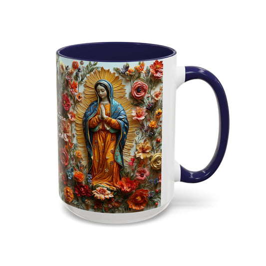 Colorful Virgen de Guadalupe Coffee Mug (15oz)